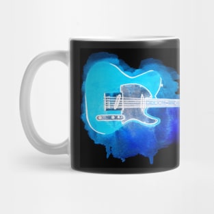 Watercolor guitar Mug